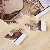Alfons Mucha: Bloem Legpuzzel (Zijkant)