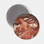 Alfons Mucha Dance Magneet (Voorkant / Achterkant)