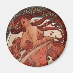 Alfons Mucha Dance Magneet