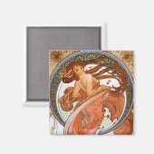Alfons Mucha: Dance Magneet (Voorkant / Achterkant)