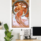 Alfons Mucha: Dance Poster (Thuiskantoor)