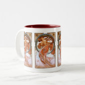 Alfons Mucha: Dance Tweekleurige Koffiemok (Voorkant links)