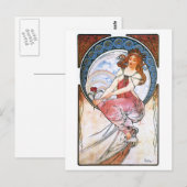 Alfons Mucha: Gebruik van verf Briefkaart (Voorkant / Achterkant)