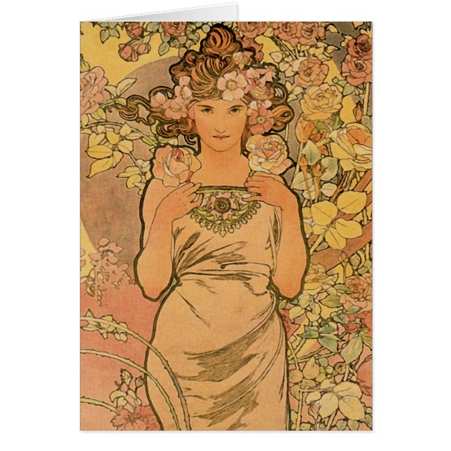 Alfons Mucha ~ Le rose (Devant)