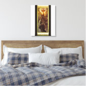 Alfons Mucha: Luna Canvas Afdruk (Insitu (Slaapkamer))