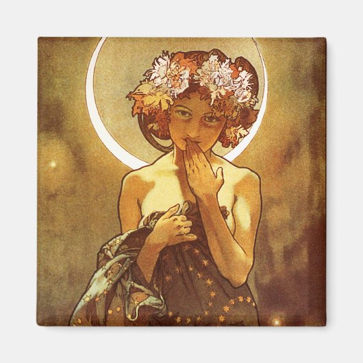 Alfons Mucha: Luna Magneet (Voorkant)