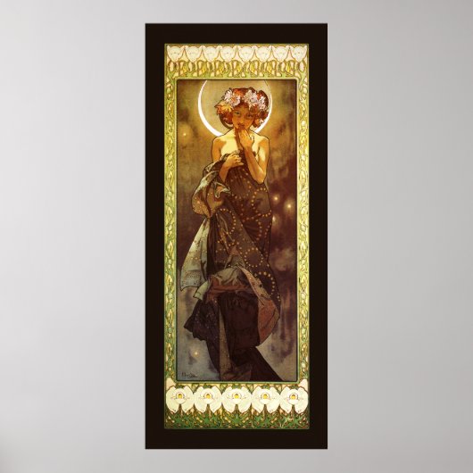 Alfons Mucha: Luna Poster (Voorkant)