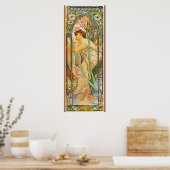Alfons Mucha Morning Awakening Poster (Keuken)