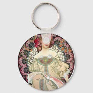 Alfons Mucha Reverie 1897 Sleutelhanger