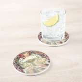 Alfons Mucha Reverie 1897 Zandsteen Onderzetter (Zijkant)