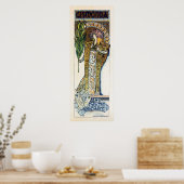 Alfons Mucha Sarah Bernhard vertical banner Poster (Keuken)