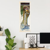 Alfons Mucha Sarah Bernhard vertical banner Poster (Thuiskantoor)