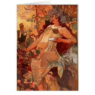 Alfons Mucha - Vier Seizoenen - HET AUTUMN