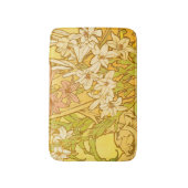 Alfonse Mucha Art Nouveau-bloemen Badmat (Voorkant Verticaal)