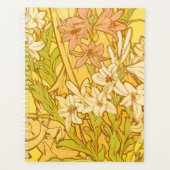 Alfonse Mucha Art Nouveau-bloemen Planner (Voorkant)