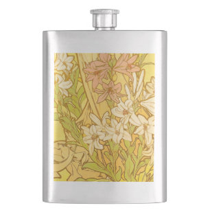 Alfonse Mucha Art Nouveau lelie bloemen Flacon