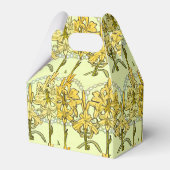 Alfonse Mucha Art Nouveau Lily Floral Pattern Bedankdoosjes (Achterkant)