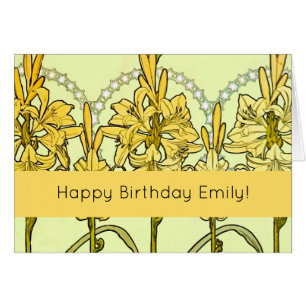 Alfonse Mucha Art Nouveau Lily motif floral