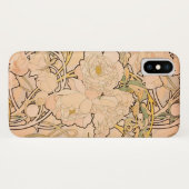 Alfonse Mucha Art Nouveau Peonies Case-Mate iPhone Case (Achterkant (horizontaal))
