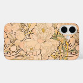 Alfonse Mucha Art Nouveau Peonies Case-Mate iPhone Case (Achterkant (horizontaal))