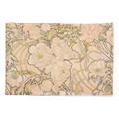Alfonse Mucha Art Nouveau Peonies Kussensloop (Achterkant)