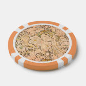 Alfonse Mucha Art Nouveau Peonies Poker Chips (Enkel)