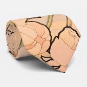 Alfonse Mucha Art Nouveau Peonies Stropdas (Opgerold)