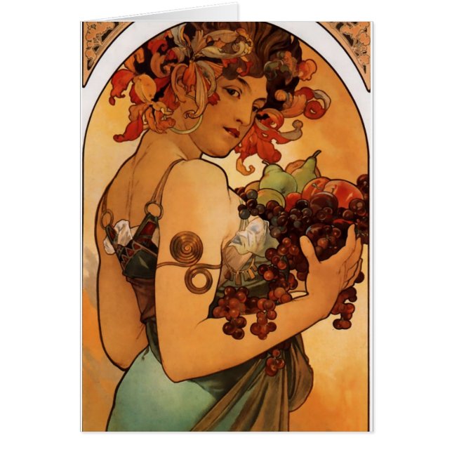 Alfonse Mucha Fruit (Voorkant)