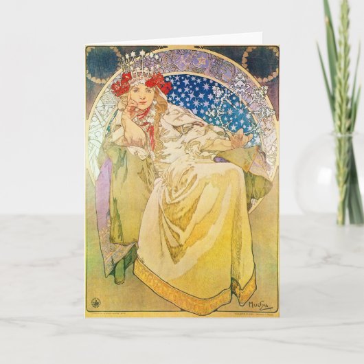 Alfonse Mucha Godin Kaart (Voorkant)