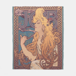 Alfonse Mucha Job Art Nouveau vrouw Fleece Deken