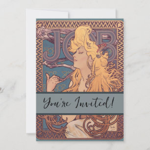 Alfonse Mucha Job Art Nouveau vrouw Kaart