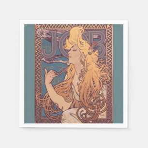 Alfonse Mucha Job Art Nouveau vrouw Servet