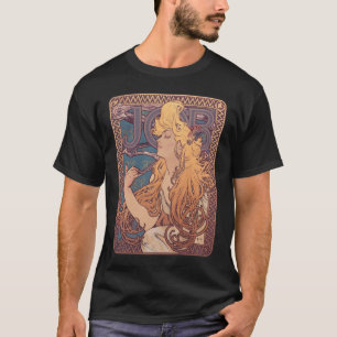 Alfonse Mucha Job Art Nouveau vrouw T-shirt