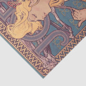 Alfonse Mucha Job Art Nouveau vrouw Tissuepapier (Detail)