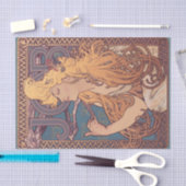 Alfonse Mucha Job Art Nouveau vrouw Tissuepapier (Craft)