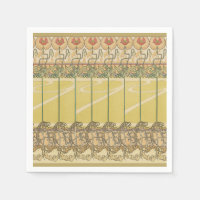 Alfonse Mucha Klaprozen Art Nouveau Bloem Behangse