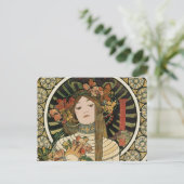 Alfonse Mucha Trappistine Nouveau Briefkaart (Staand voorkant)