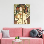 Alfonse Mucha Trappistine Nouveau Canvas Afdruk (Insitu (Woonkamer))