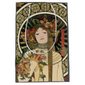 Alfonse Mucha Trappistine Nouveau Medium Cadeauzakje (Voorkant)