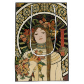 Alfonse Mucha Trappistine Nouveau Medium Cadeauzakje (Achterkant)