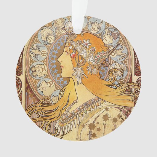 Alfonse Mucha Zodiac Art nouveau femme (devant)