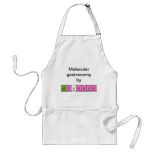 Alfonso periodieke lijstnaam apron standaard schort