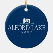 Alford Lake Camp Snowy Tent Ornament (Achterkant)