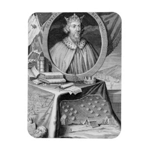 Alfred de Grote (849-99) Koning van Wessex, gegrav Magneet