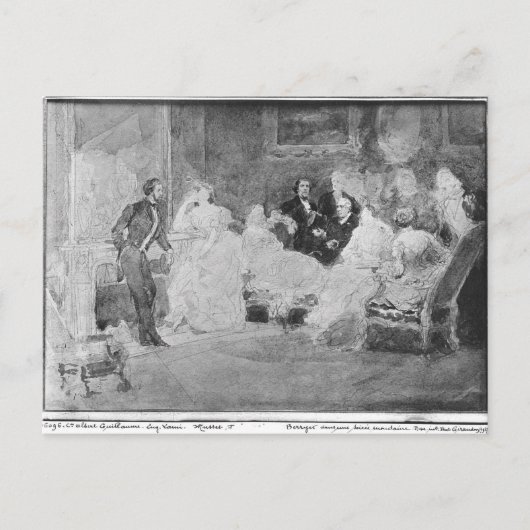 Alfred de Musset Eugene Delacroix Briefkaart (Voorkant)