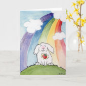 Alfred en de regenboogbrug kaart (Gele Bloem)