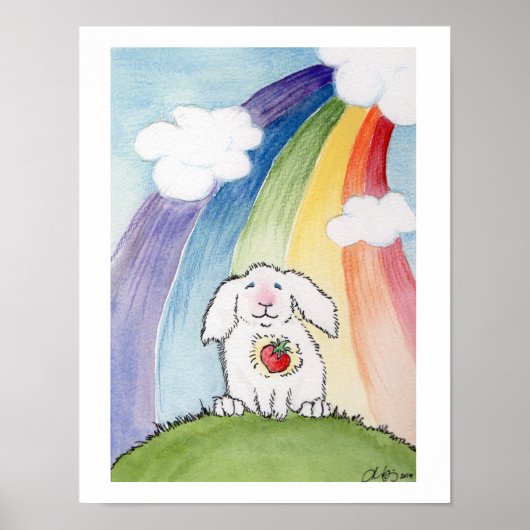 Alfred en de regenboogbrug poster (Voorkant)