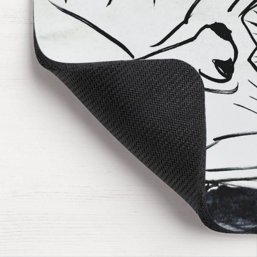 Alfred Hitchcock Mousepad by J. Gatsby Original Muismat (Hoek)