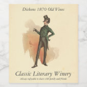 Alfred Jingle van The Pickwick Papers Wijn Etiket (Enkel label)