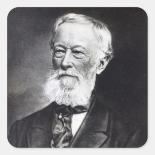 Alfred Krupp Vierkante Sticker